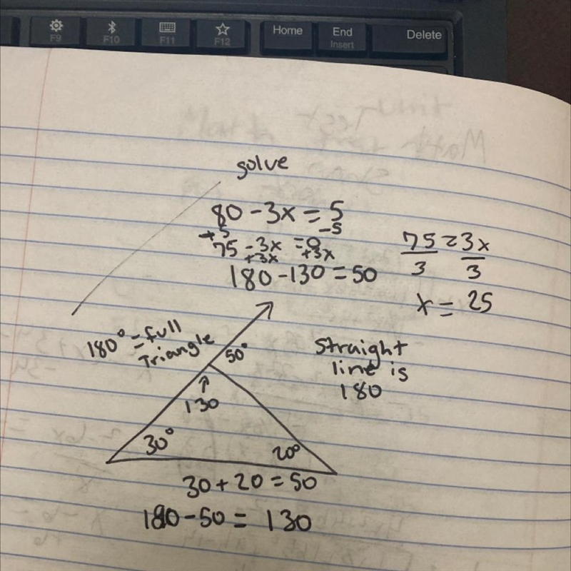 In the triangle shown, find x.-example-1