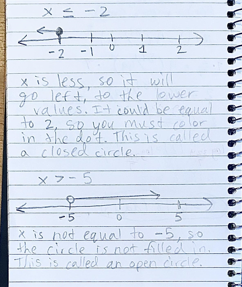 X≤−2 and x<−5 on a number line-example-1