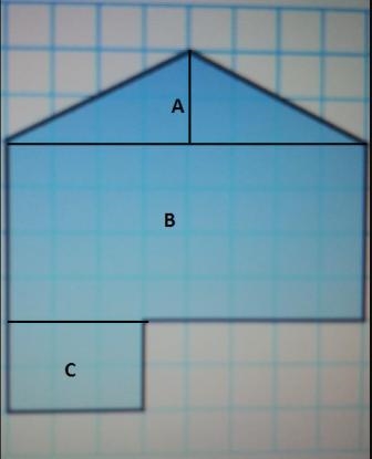 Edison's roof is in need of repair. Find the total area of the irregular polygon below-example-1