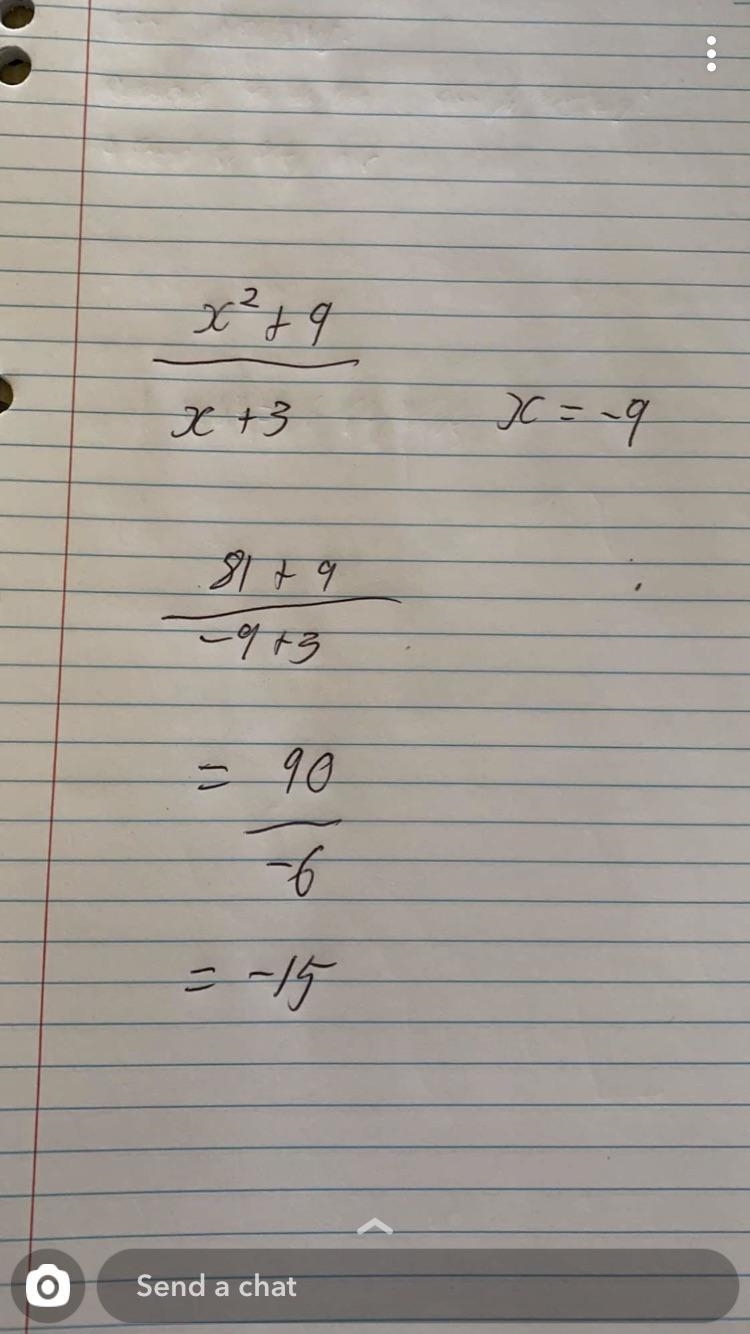 Find the value of this expression if x = -9-example-1