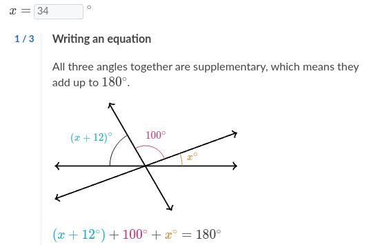 Solve for r in the diagram below. (x + 12) 100°-example-1