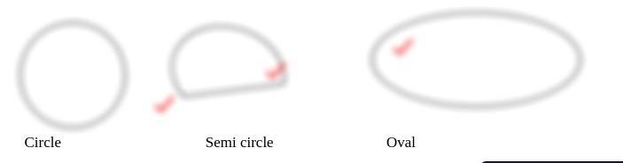 Name any two 2D shapes which are not polygons.Insert the diagrams of these shapes-example-1