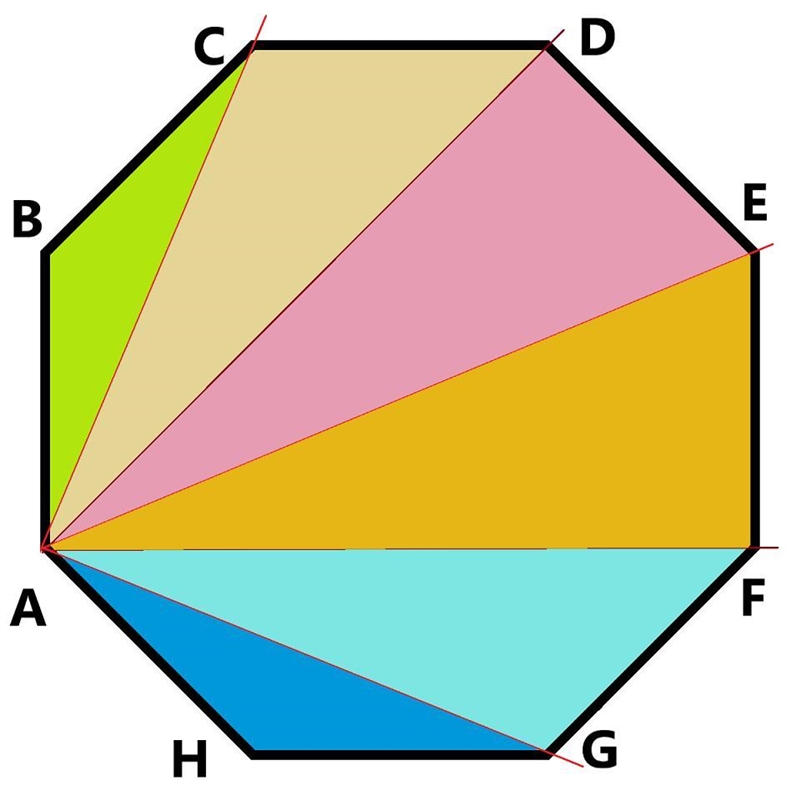 What can the intersection of a regular octagon and line segment be?-example-1