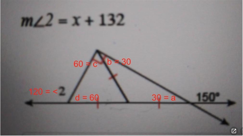 Find the value of x. Part 2c​-example-1