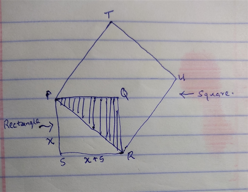 One side of a rectangle is 5 feet longer than the other side. The diagonal of the-example-1