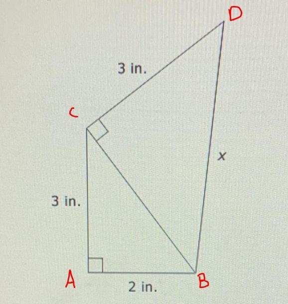 What is the approximate value of x in this figure? 19 POINTS-example-1