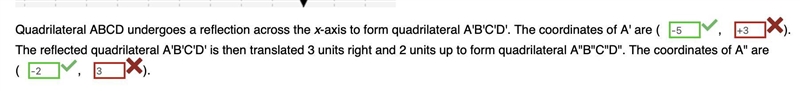 Quadrilateral ABCD undergoes a reflection across the x-axis to form quadrilateral-example-1