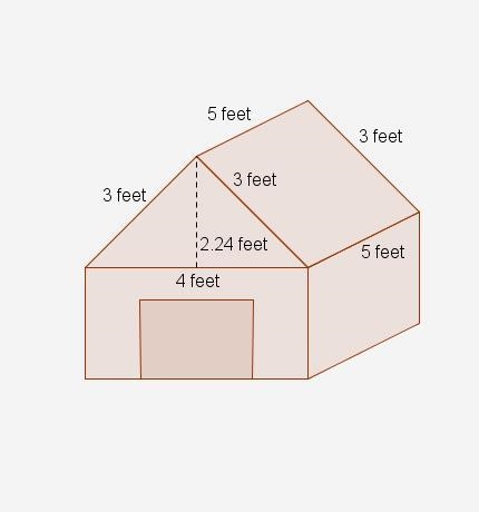 Amy gets a new kennel for her dog. A sketch of the kennel is shown here. If the roof-example-1