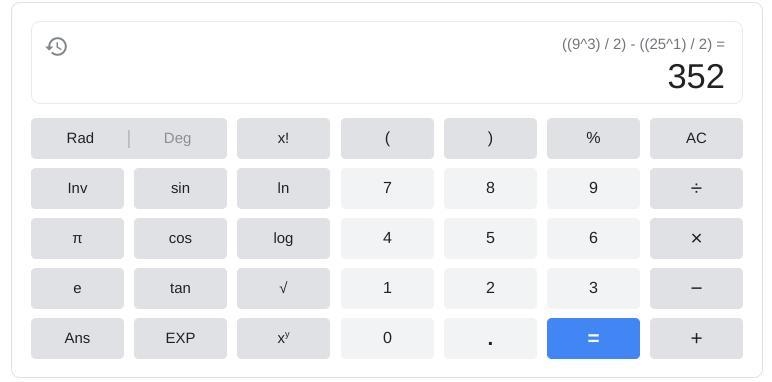 Simplify 9 ^ 3/2 - 25 ^ 1/2-example-1