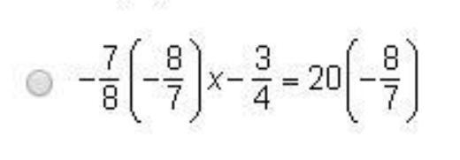 Which equation, when solved, results in a different value of x than the other three-example-1