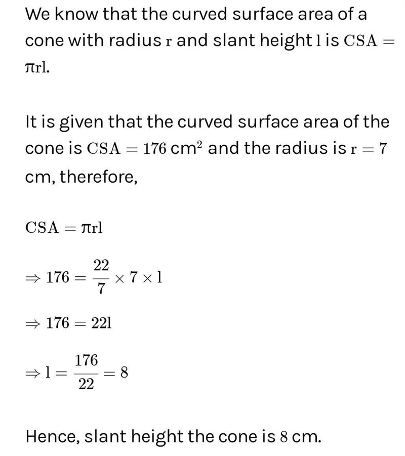 Plz helpppppppp two right circular cones have the same radius as 7cm and the sum of-example-1