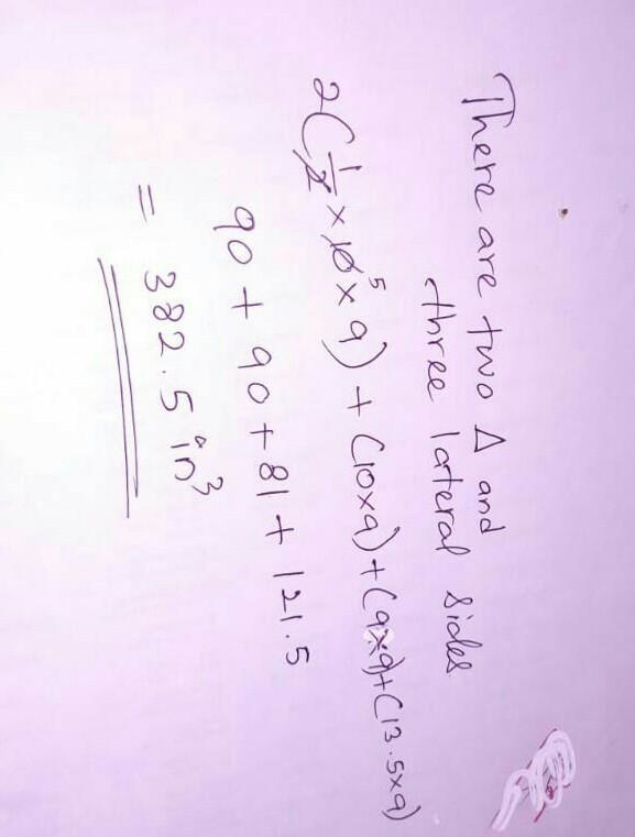 Find the surface area of the prism. Write your answer as a decimal.-example-1