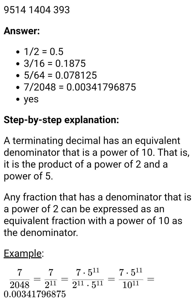 White any four rational numbers having the denominator 2 or power of 2. then express-example-1