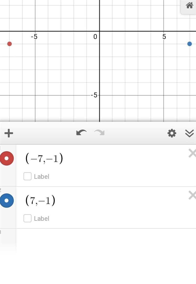 A point t (-7,-1) is reflected to t (7,-1)-example-1