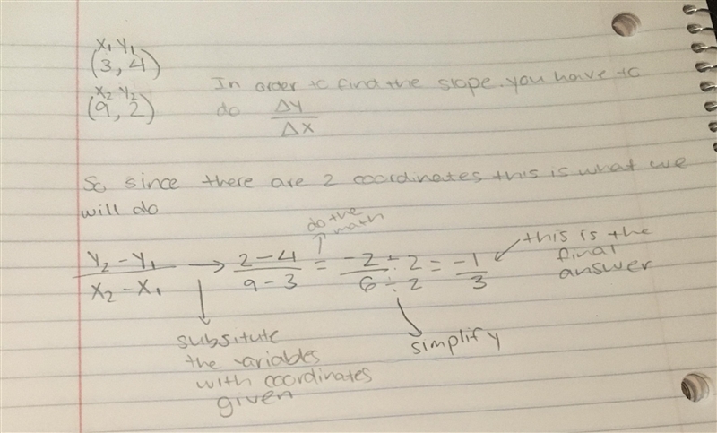 (3,4) and (9,2) find slope-example-1