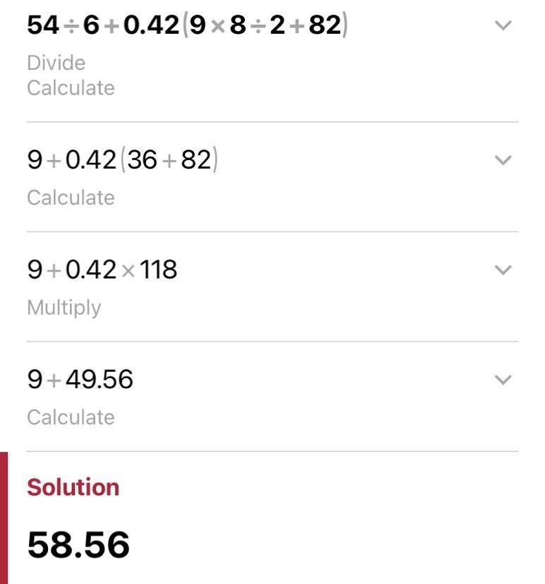 54÷6+0.42×(9×8÷2+82)-example-1