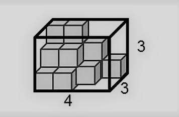 Which statements about this prism partially packed with unit cubes are true? Check-example-1