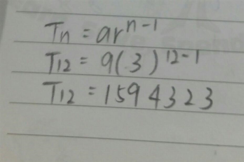 Find the 12th term of the geometric sequence 9,27,81-example-1