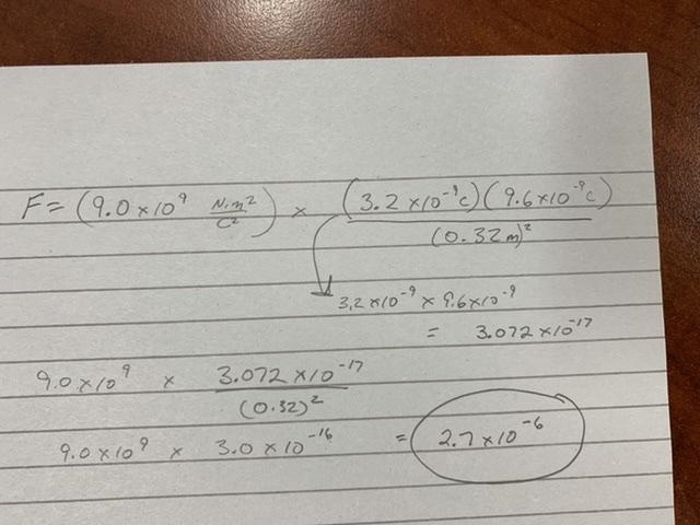 What is the value of F? (ap physics summer hw) show work-example-1