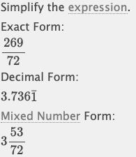 In simplest form what is 1/9 + 3 5/8-example-1