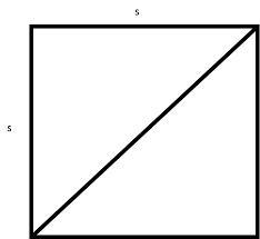 The length of a side of a square is 25. find the length of the diagonal of the square-example-1