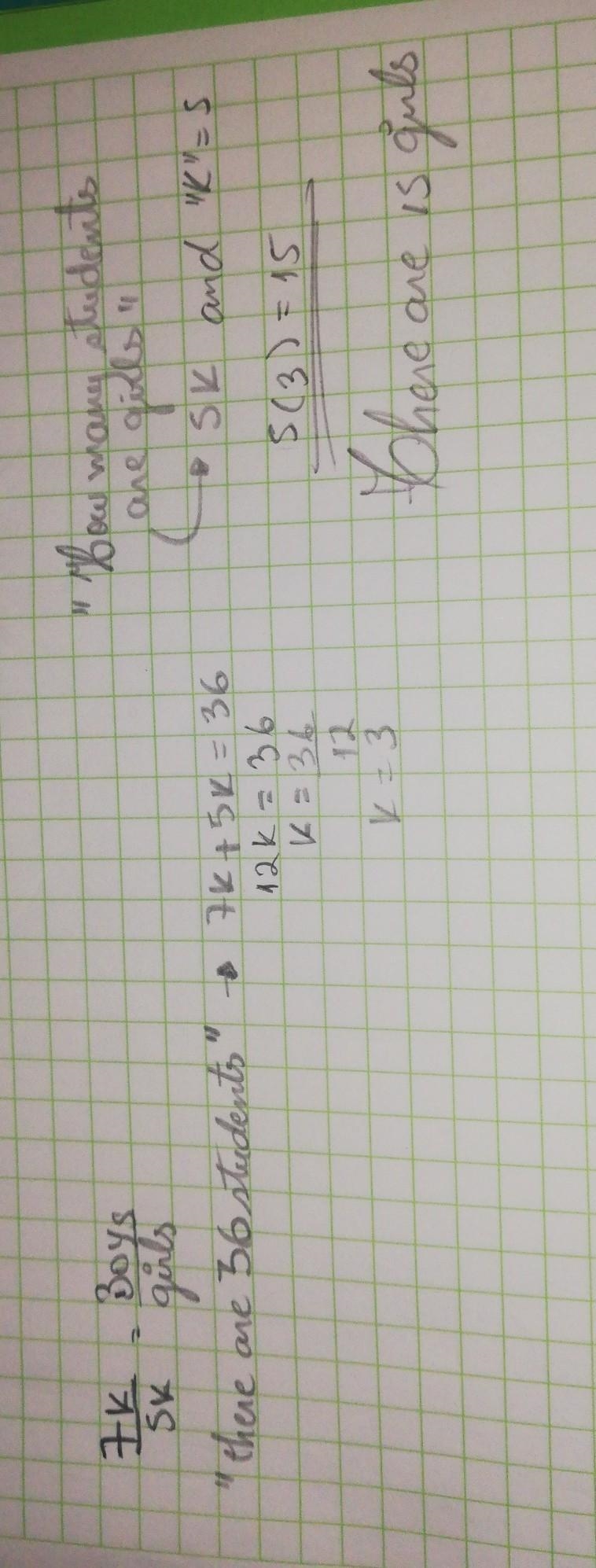 The ratio of boys to girls in a class is 7:5 there are36 students in the class how-example-1