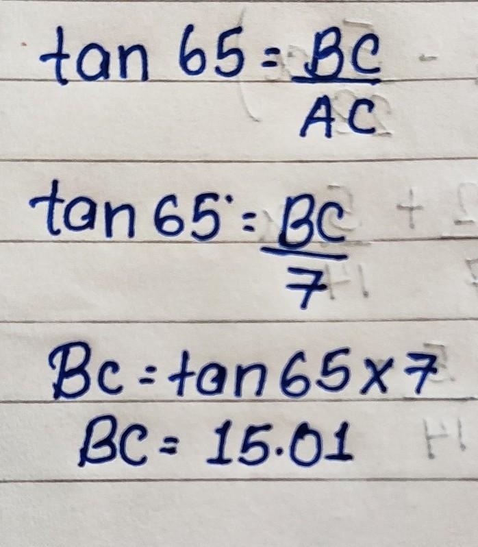 What does BC equal? Round your answer to the nearest tenth. A. 22 B. 15.01 C. 2.14 D-example-1