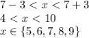 If the measures of two sides of a triangle are 3 feet and 7 feet which is the least-example-1