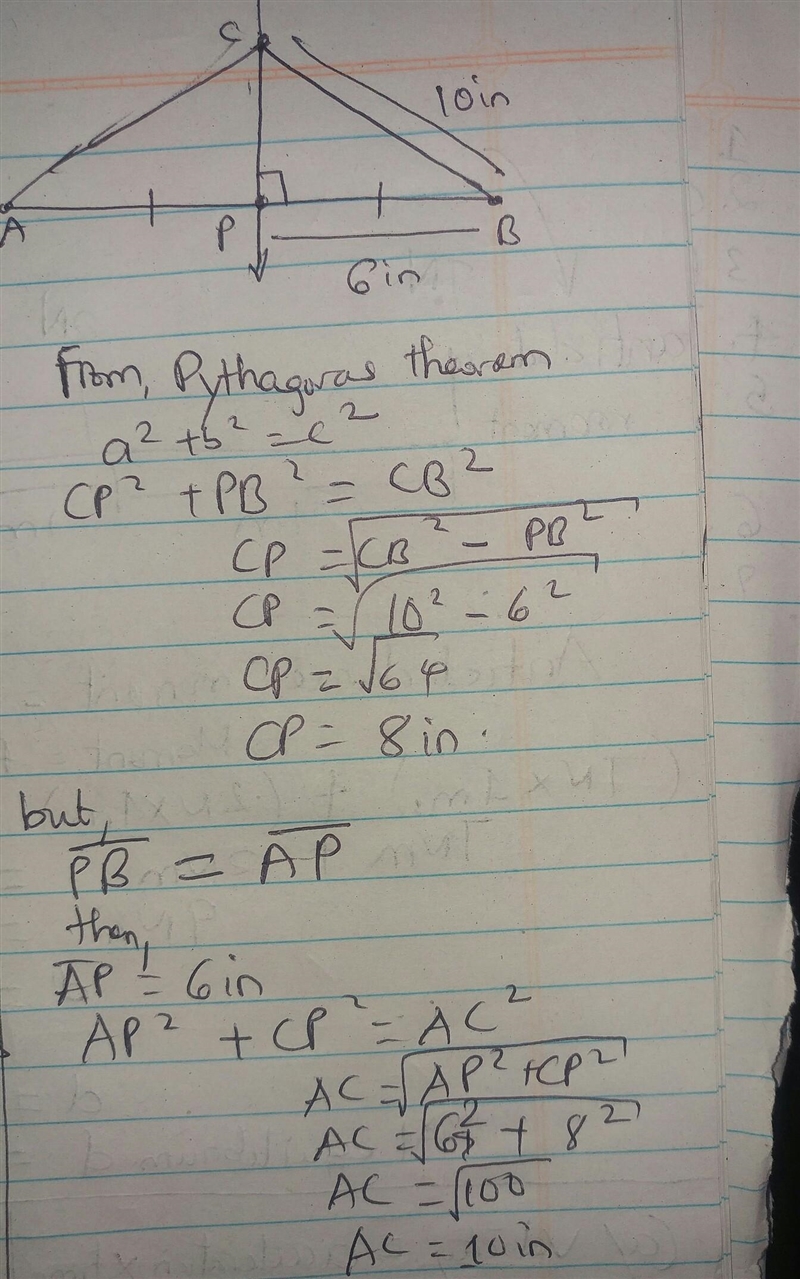 PLEASE HELP ME!! Given PB = 6 in. and CB= 10 in. What is AC? ​-example-1