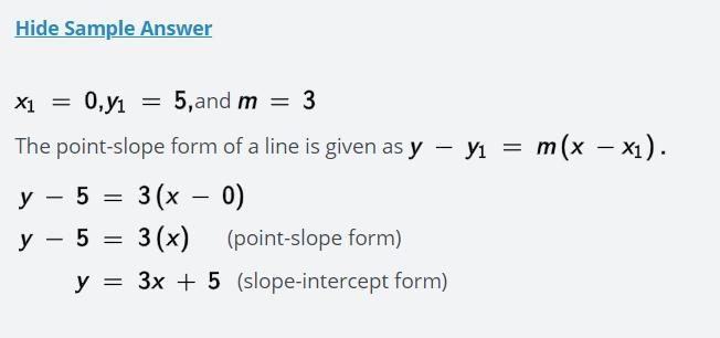 Given the slope of the line and one point that it passes through, represent the equation-example-1