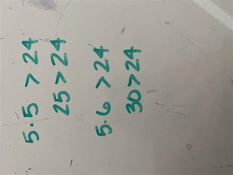 Which values from the given replacement set make up the solution set of the inequality-example-1