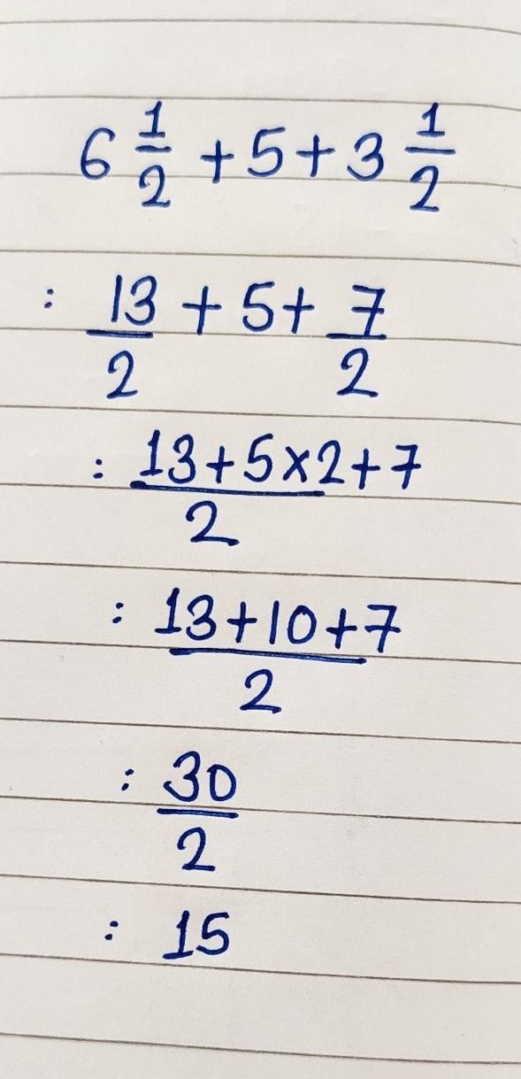 Add together 6½,5 and 3½​-example-1