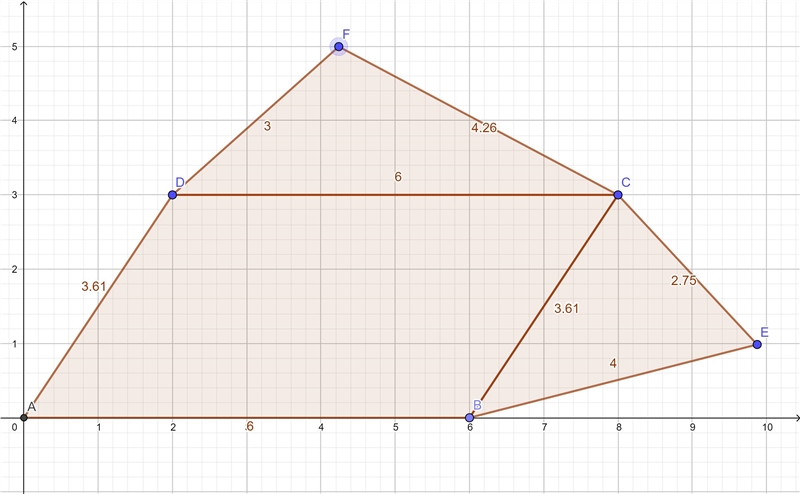 Carefully draw a single shape that is composed of at least one parallelogram and at-example-1