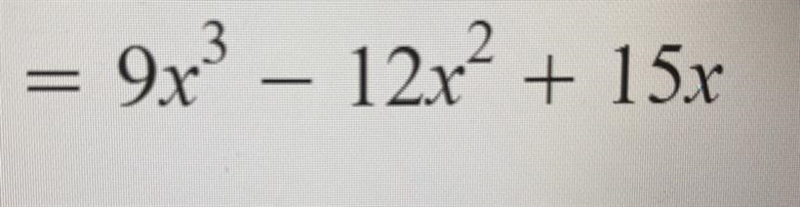 Solve 3x (3x2 - 4x + 5)-example-1