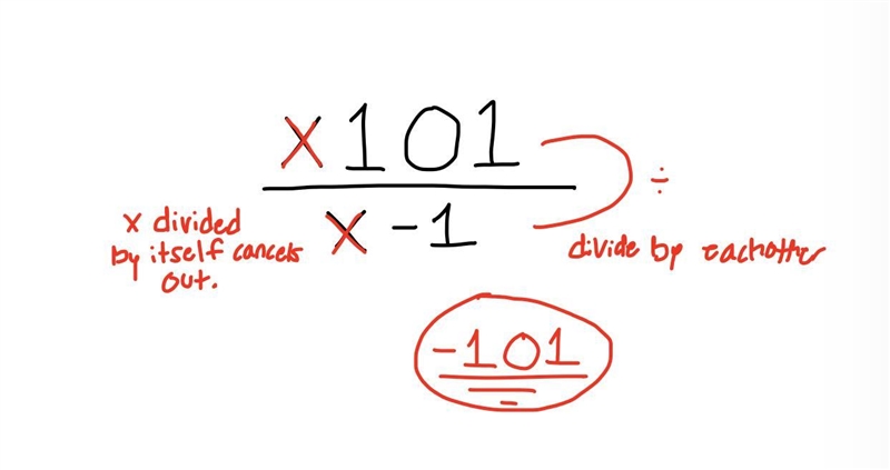 Find the reminder when x101 is divided by X-1-example-1