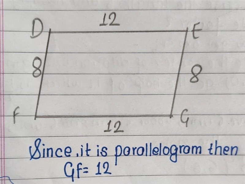 Which of the following is Tj length of GF given that figure DEFG is parallelogram-example-1