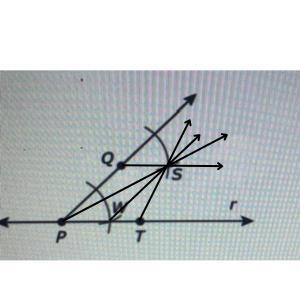 Consider the partial construction of a line parallel to liner through point Q. What-example-1