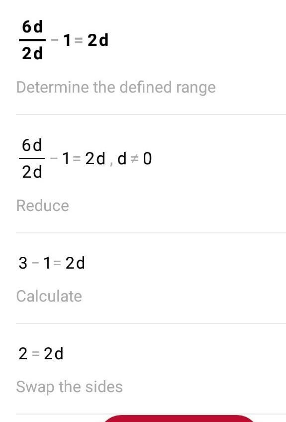 6d/2d-1 = 2d Answer ?-example-1