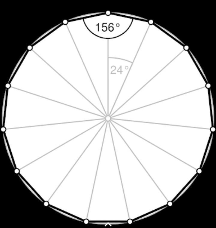 What is the measure of each interior angle of a regular 15 sided polygon￼?-example-1