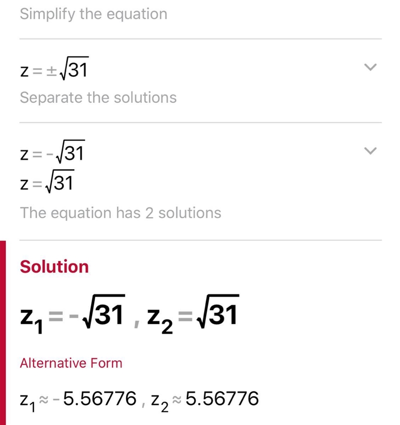 Z² =31 round z² to the nearest ten​-example-1