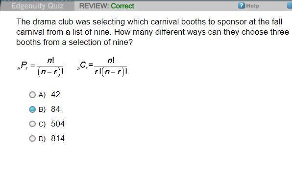 The drama club was selecting which carnival booths to sponsor at the fall carnival-example-1