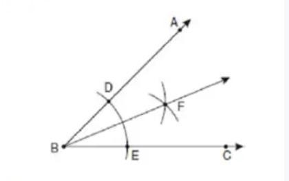 The diagram below shows the construction of the bisector of âˆ abc. which statement-example-1