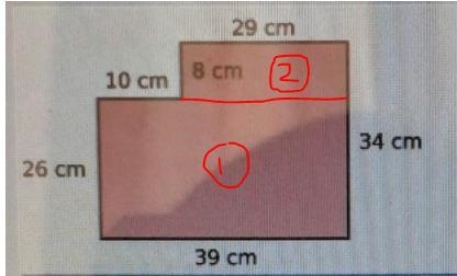 Find the area. A. 1818 sq cm B. 1406 sq cm C. 1246 sq cm D. 141 sq cm E. 146 sq cm-example-1