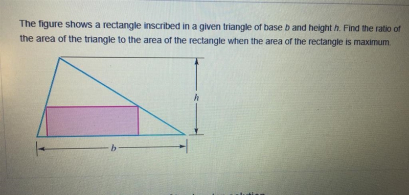 Find the area of the rectangle and the triangle independently. What is the ratio comparing-example-1