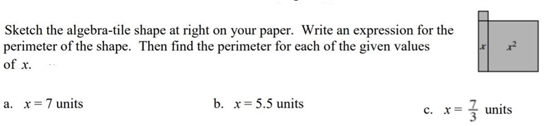 Sketch the algebra-tile shape at right on your paper. Write an expression for the-example-1