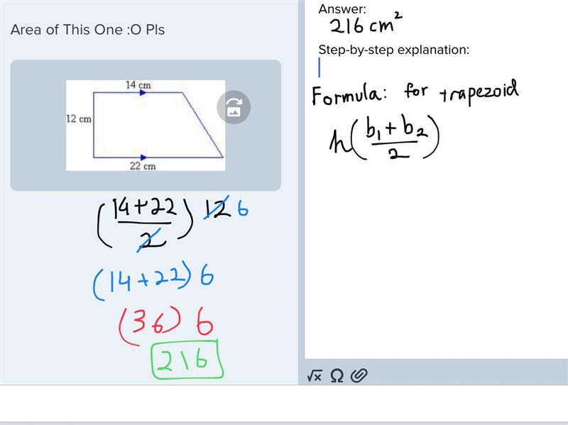 Area of This One :O Pls-example-1