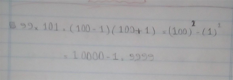 99 x 101 ) 99 * {101}^(2) ​-example-1