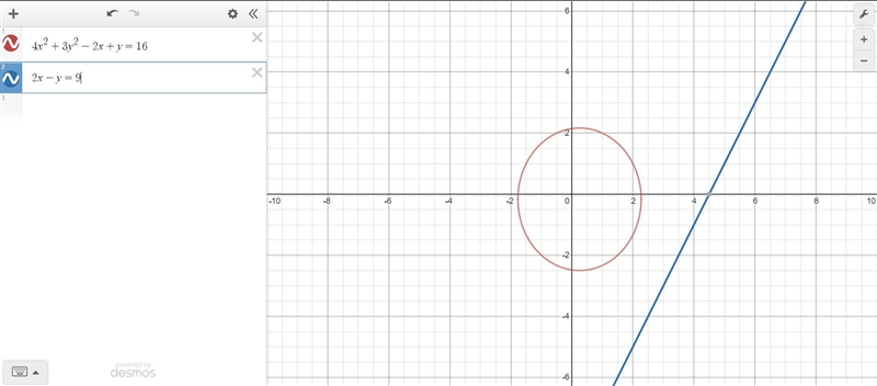 Solve the following pair of equations simultaneously. See image for question Answer-example-1