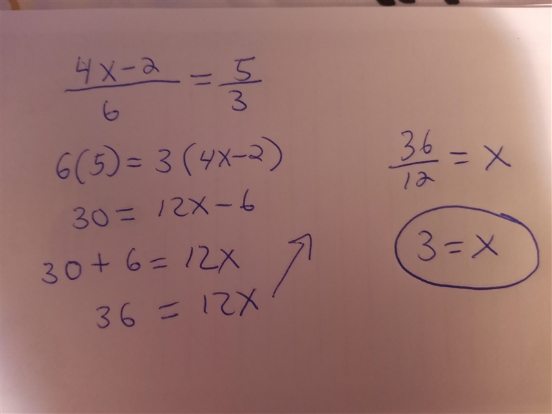 4x-2/6 = 5/3 anyone got a clue ?​-example-1