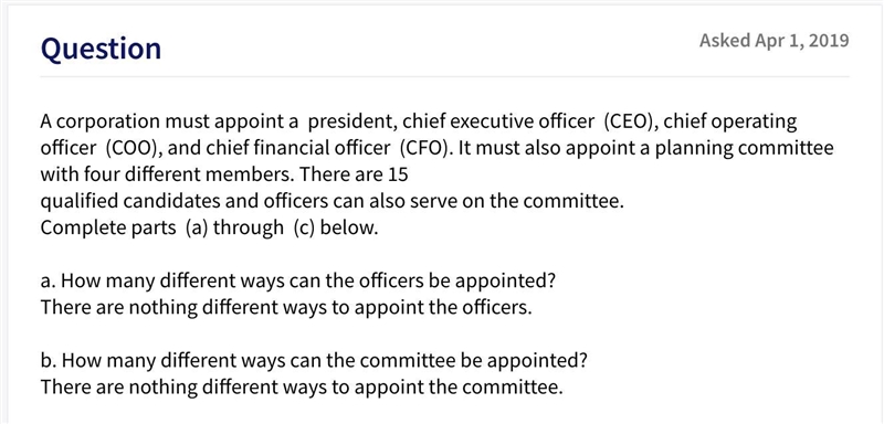 A corporation must appoint a president, chief executive officer, chief operating officer-example-1